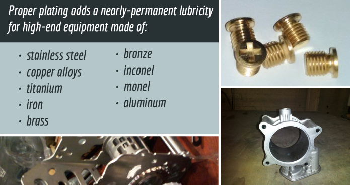 Proper Metal Plating Adds Lubricity