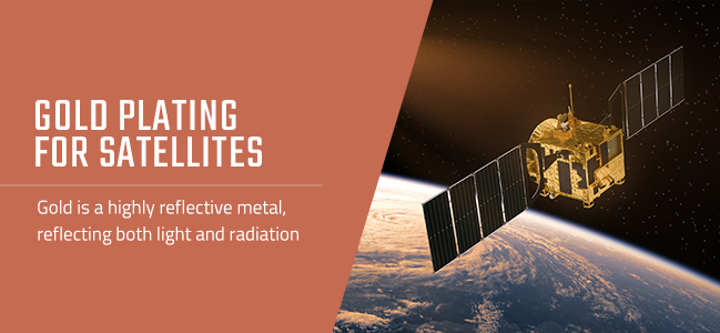 gold plating on satellites