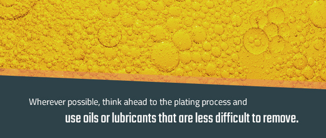 Loss of Adhesion - Use of Oils and Lubricants 