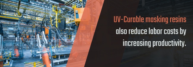 UV-Curable Masking Resins reduce labor cost 