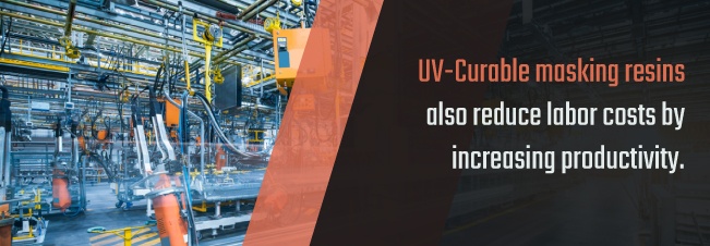UV-Curable Masking Resins reduce labor cost 