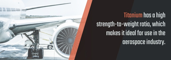 titanium has a high strenght to weight ratio