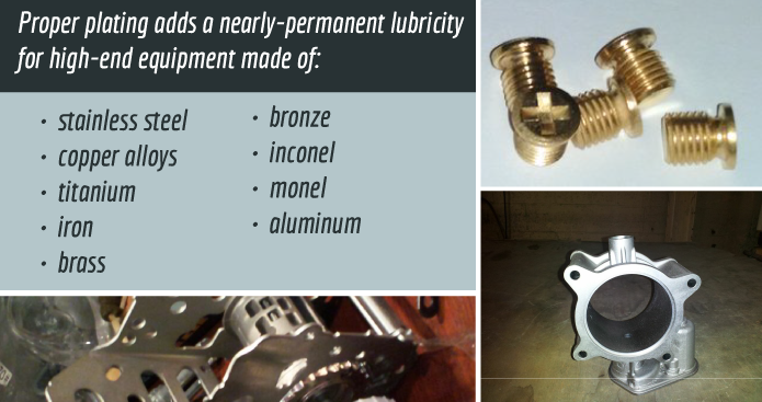 Proper Metal Plating Adds Lubricity